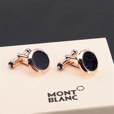 Khuy Măng Sét Bằng Thép Khắc Chữ Montblanc Dành Cho Áo Sơ Mi Nam