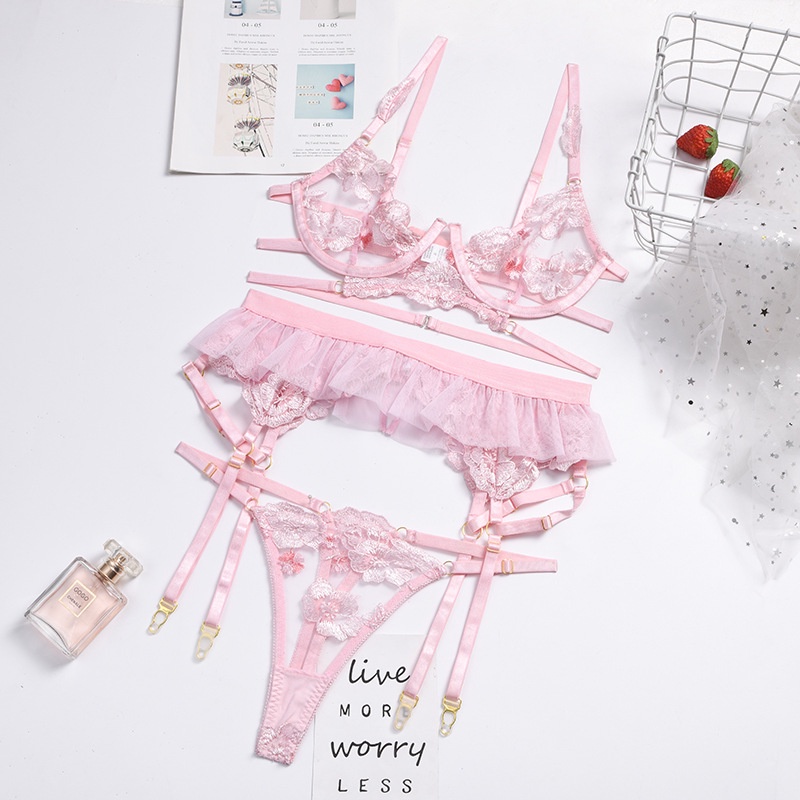 SET NỘI Y 3 MÓN HỒNG BÈO EO