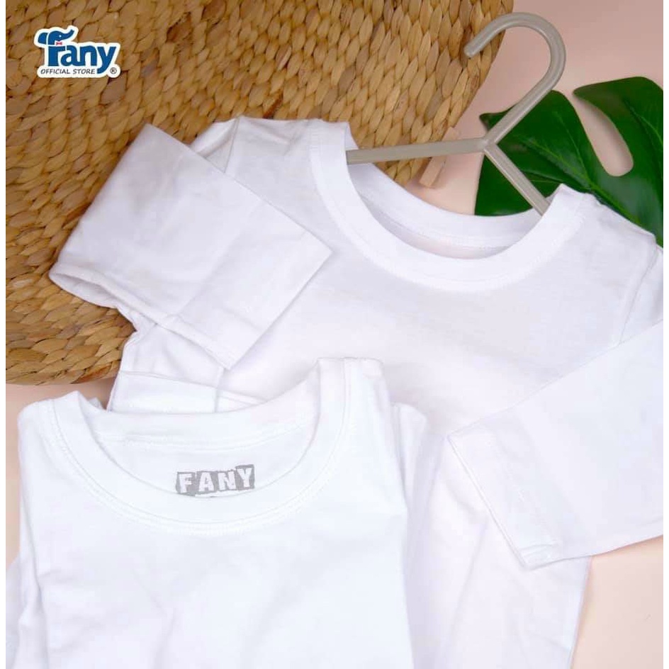 (Chất đẹp) SET 5 ÁO PHÔNG DÀI TAY TRẮNG CHẤT VẢI COTTON MÁT CHO BÉ MẶC NHÀ HIỆU FANY