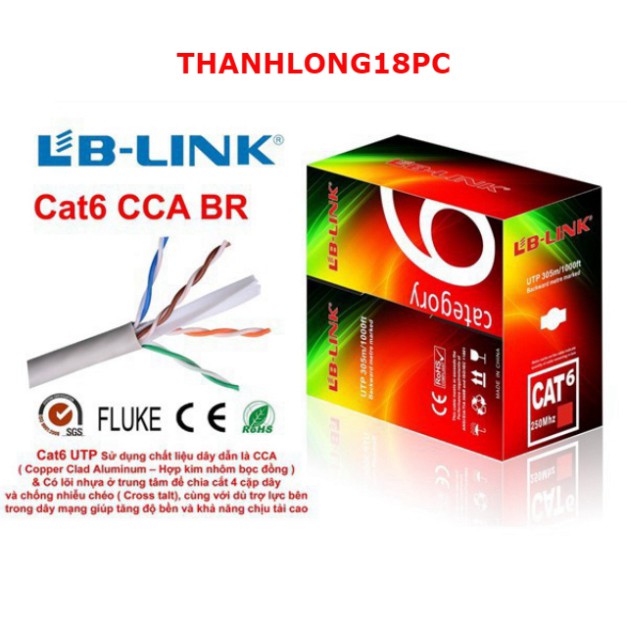 [Chính Hãng] Cuộn Dây Cáp Mạng Cat6e LB-Link 305m