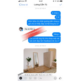Gương soi toàn thân vân gỗ