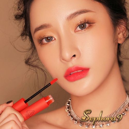 Son kem 3CE Velvet Lip Tint Save Me màu San Hô Neon nổi bật ấn tượng