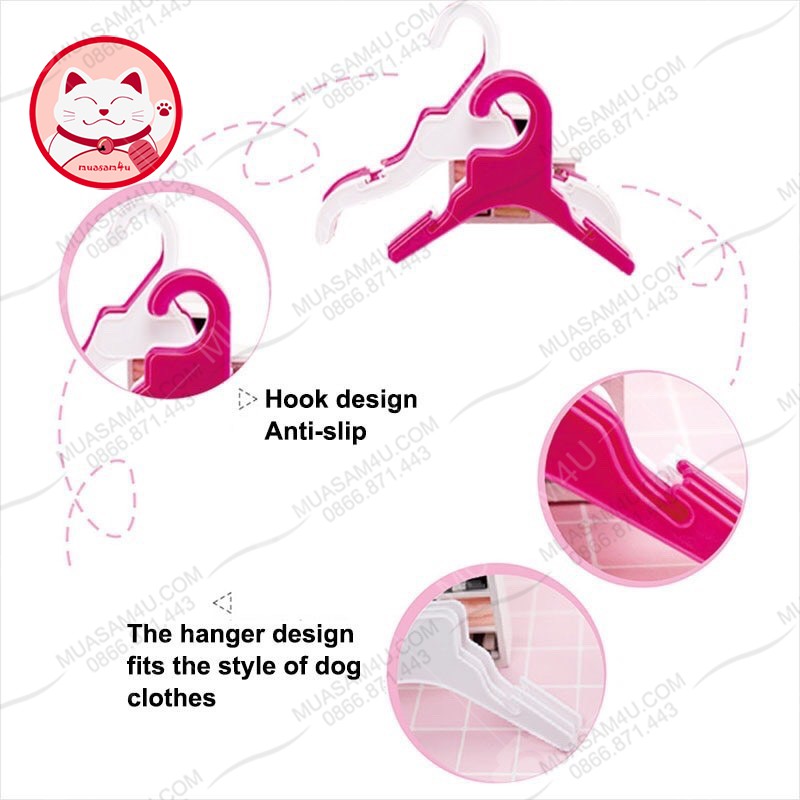 Móc treo đồ thú cưng  ⚡𝐅𝐑𝐄𝐄𝐒𝐇𝐈𝐏⚡ Móc treo quần áo chó mèo