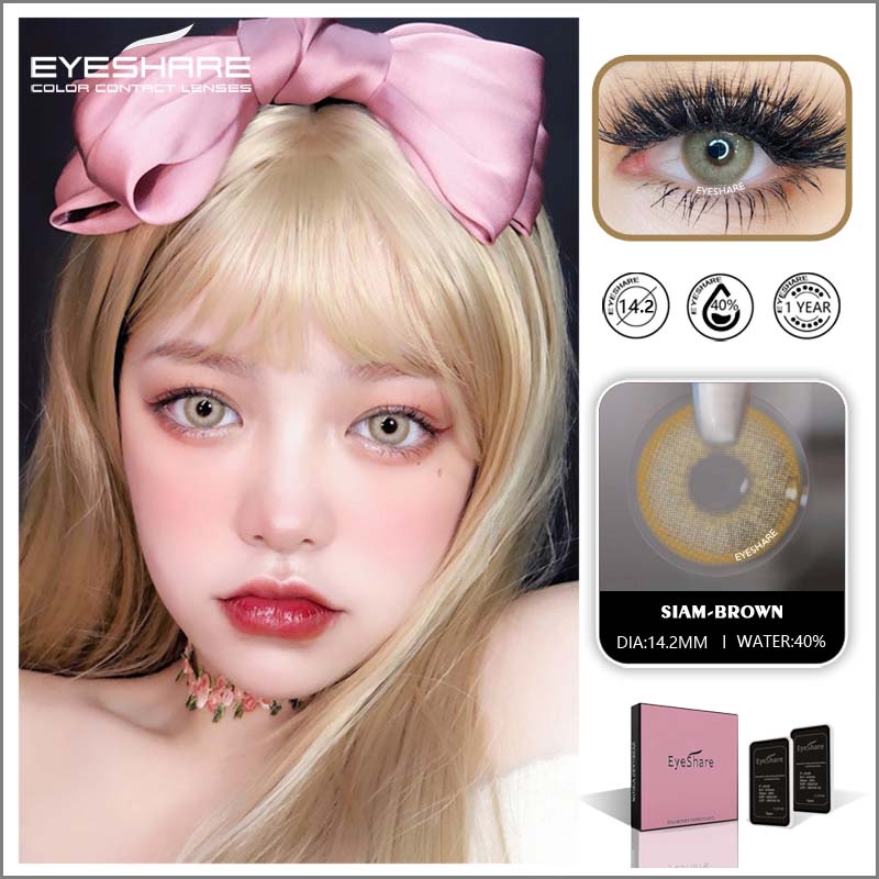 Set 2 Kính Áp Tròng Nhiều Màu Sắc Thời Trang lens thời trang