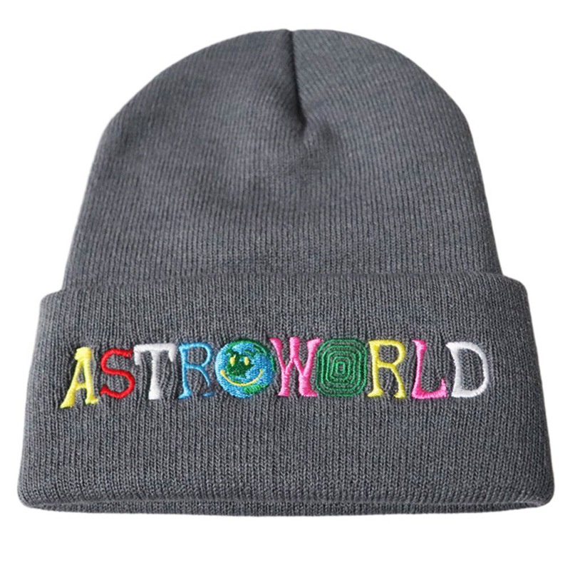 Nón len trùm đầu thêu chữ Astroworld WISH YOU WERE HERE thời trang unisex