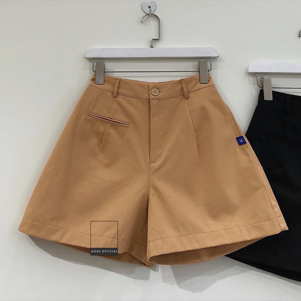 Quần Short Kaki Nữ Thiết Kế Basic 3 Màu Cam Be Đen Quần Sooc Ngắn Dày Dặn Phong Cách Lịch Sự Trẻ Trung PENNI 2766