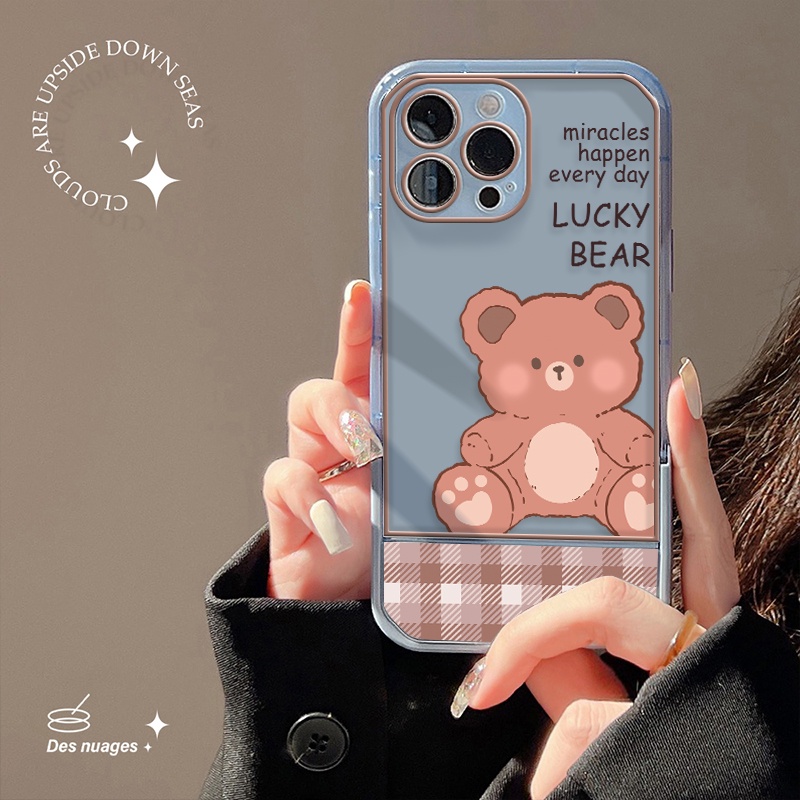Ốp Điện Thoại TPU Mềm Chống Sốc In Hình Gấu Nâu Dễ Thương Cho IPhone 11 12 13 Pro MAX 7 8 Plus X XS XR MAX 6 6S SE 2020