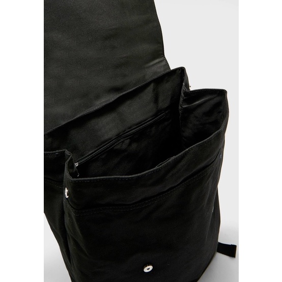 [CHUẨN AUTH]-Balo form vuông nắp gập vừa laptop [HOTTREND] Topie Topman backpack -chất vải cao cấp-màu đen classic