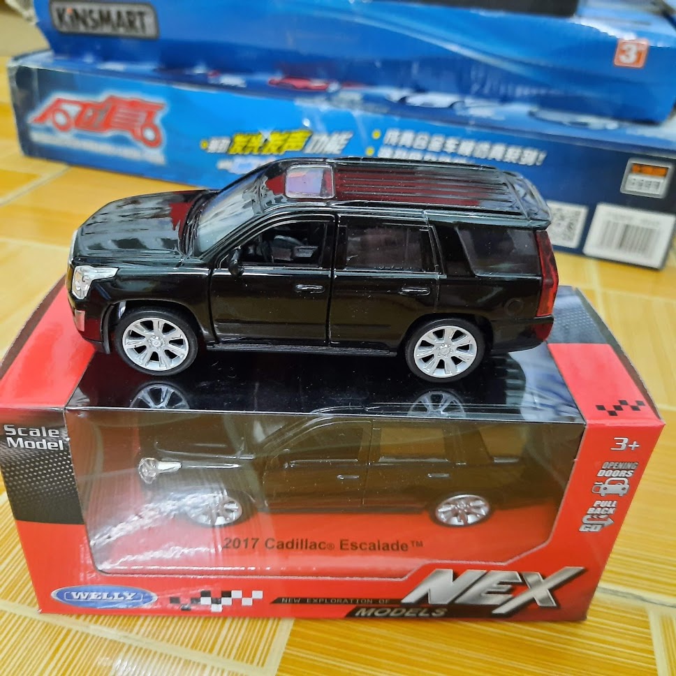 Mô hình xe ô tô mini Cadillac Escalate 1:36 xe bằng kim loại mở được 2 cửa xe đồ chơi trẻ em