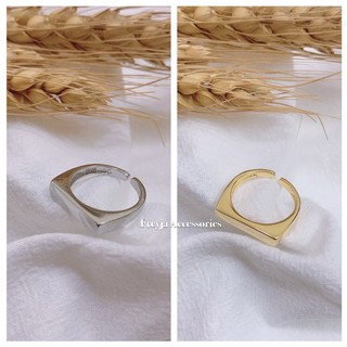 Nhẫn đeo ngón hot trend thời trang vintage cá tính thiết kế dạng hở basic hợp kim mạ bạc / phụ kiện trang sức nhẫn