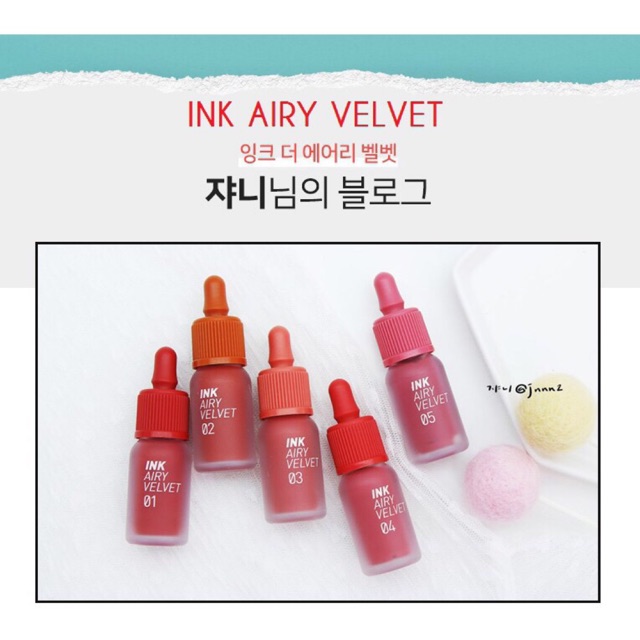 Son Kem PERIPERA INK AIRY VELVET Phiên Bản 2019