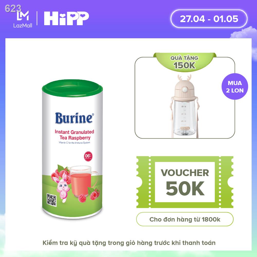 【HOT】Trà cốm hoa quả Burine dinh dưỡng dành cho bé - Vị Mâm Xôi giúp hỗ trợ tiêu hoá, tăng cường đề kháng (Không trẻ dướ