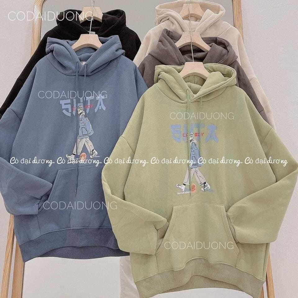Áo Hoodie Nam Nữ Chữ Nhật Chất Nỉ Cotton From Rộng Nhiều Màu, Áo Hôdie Nữ | BigBuy360 - bigbuy360.vn