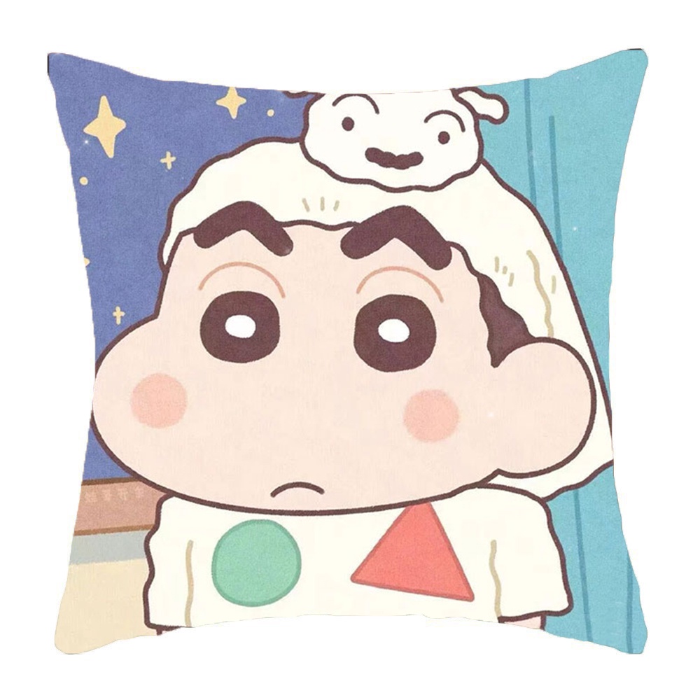 Gối in hình CRAYON SHIN-CHAN Shin Cậu Bé Bút Chì chibi anime xinh xắn tiện lợi chất đẹp