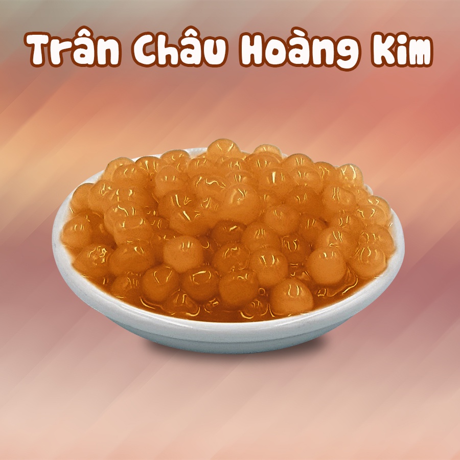 Trân châu hoàng kim cao cấp loại ngon - nguyên liệu làm trà sữa GIAN BẾP NHỎ ORINO (500G-1000G)
