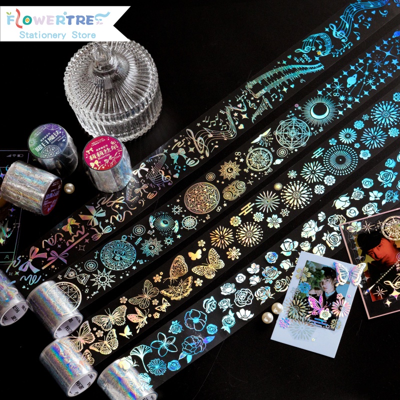 1 cuộn băng keo Washi trang trí sổ tay nhật ký