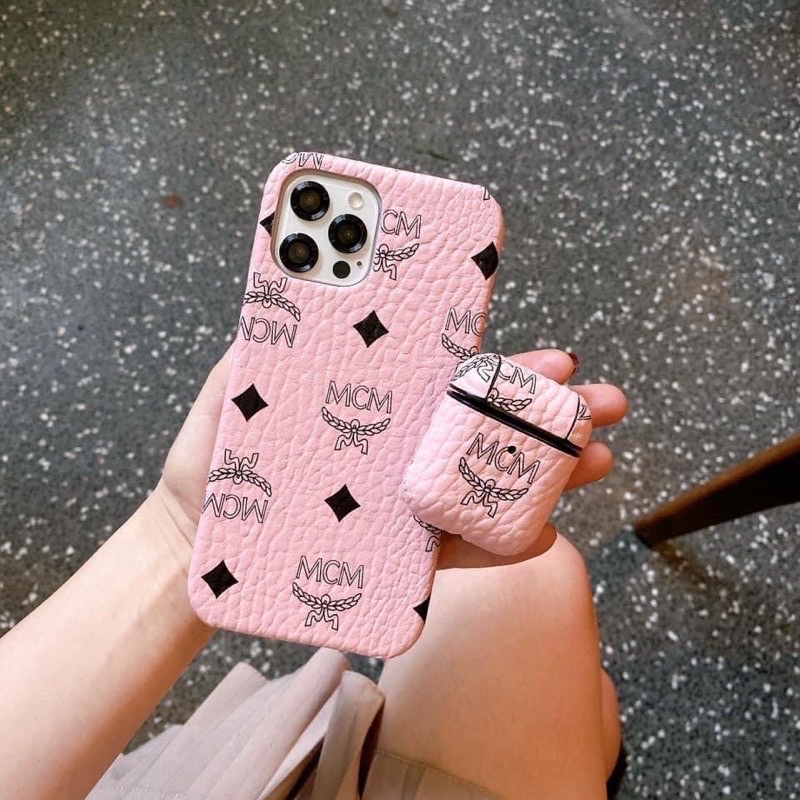 Ốp da IPhone MCM siêu sang - ốp cứng mcm 7plus/ X / Xsmax / 11/ 11pro /11promax/12 /12pro /12promax | BigBuy360 - bigbuy360.vn