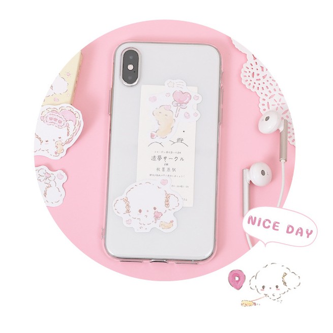 Hộp 45 miếng sticker mẫu thỏ soft mik