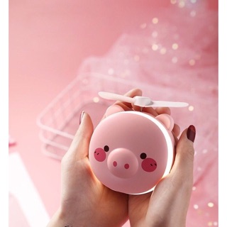 QUẠT MINI KÈM GƯƠNG VÀ ĐÈN LED