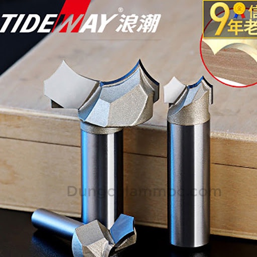 MŨI SOI GỖ PHAY CHỈ 10MM- 15MM CAO CẤP TIDEWAY
