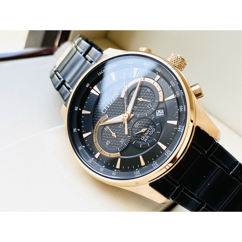 Đồng hồ Nam Citizen AN8196-55E - Quartz Japan dây thép, size 43mm