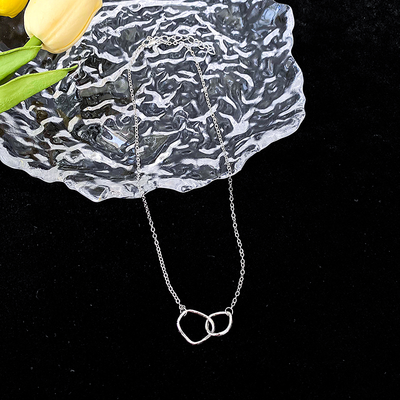 Dây chuyền mặt trang sức kiểu dáng đơn giản kiểu Hàn Quốc cho cặp đôi