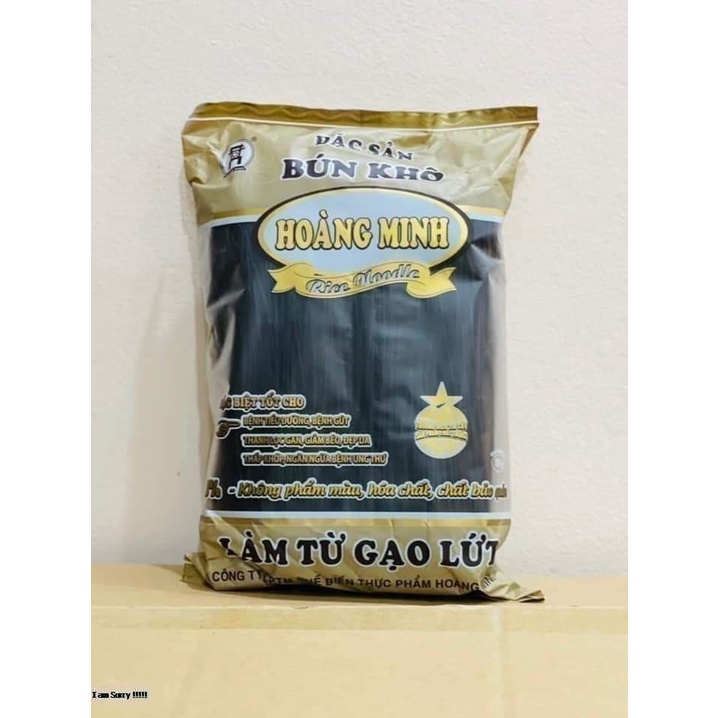 [Bán sỉ] Thùng bún/phở gạo lứt đỏ/đen Hoàng Minh 24 gói (500g/gói) - eatclean, giảm cân