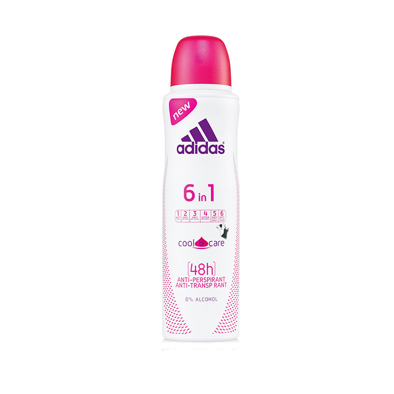 Xịt Khử Mùi Toàn Thân Nữ Ngăn Mồ Hôi Adidas 6 in 1 Cool & Care 150ml