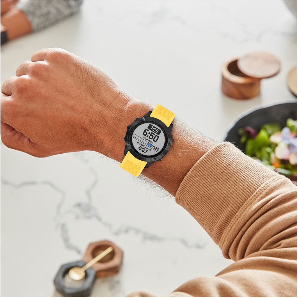 Dây đeo silicone thay thế có khóa tháo nhanh cho Garmin Fenix 6/5 Sapphire/5 Plus /Forerunner 935/945/Instinct