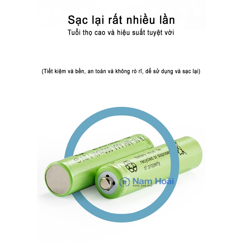 Pin sạc BMAX AA/AAA Ni-(CD)MH 700 mAh 1,2V