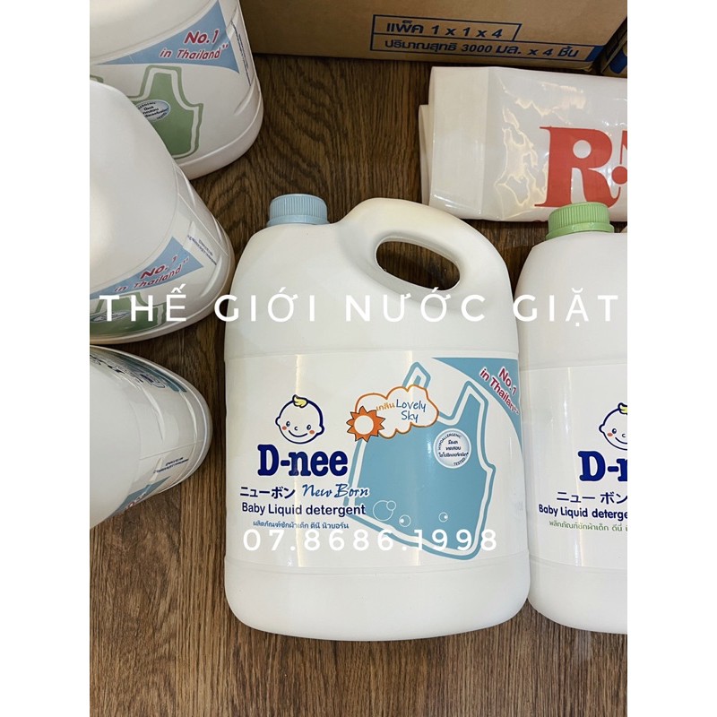 Nước giặt Dnee Thái Lan chai 3000ml [Hàng chuẩn auth]