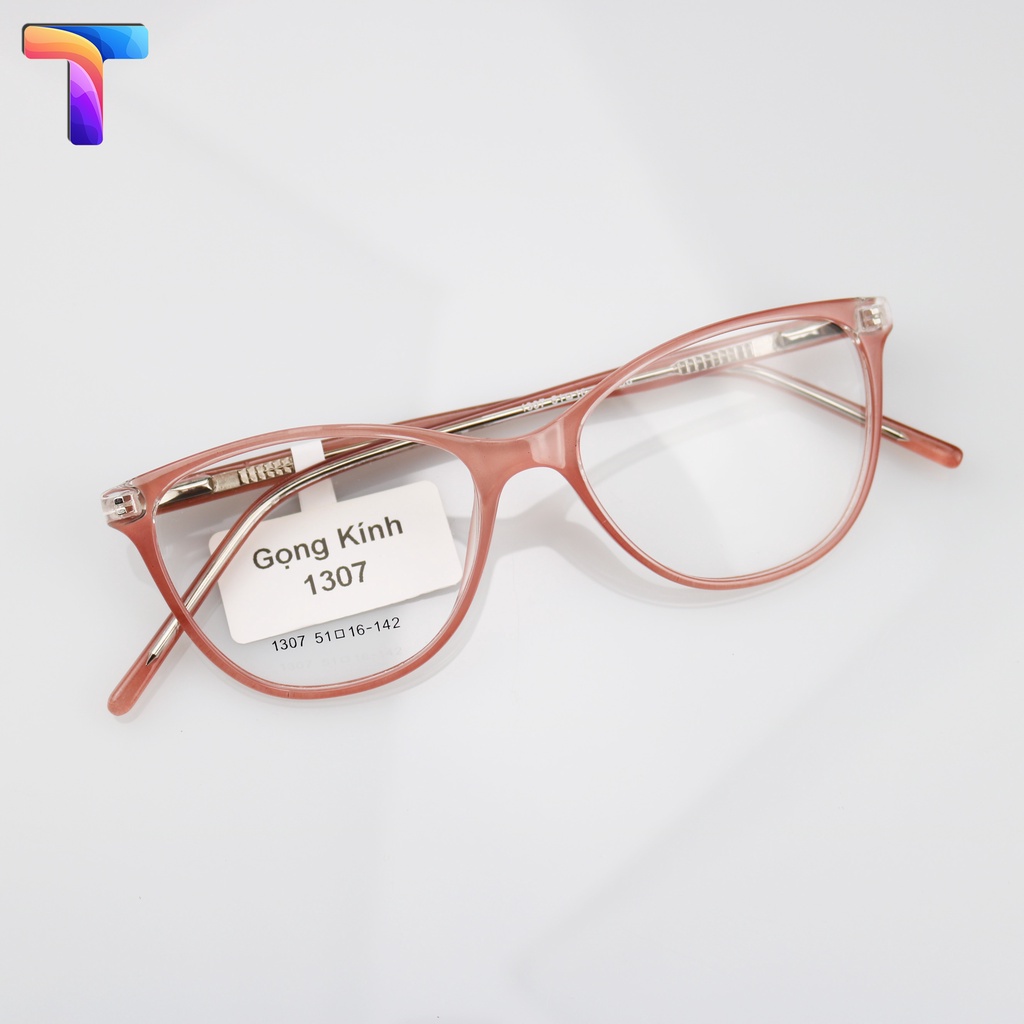 Gọng kính trẻ em mắt mèo kim loại nhựa 1307