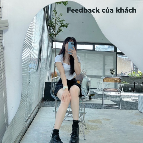 Áo Croptop Nữ Tay Ngắn Cổ Vuông WILA Hot Trend Cực Xinh Xắn Chất Thun Dày Dặn Mịn Mát Ôm Body Quyến Rũ Dễ Phối Đồ Loại 1 | BigBuy360 - bigbuy360.vn