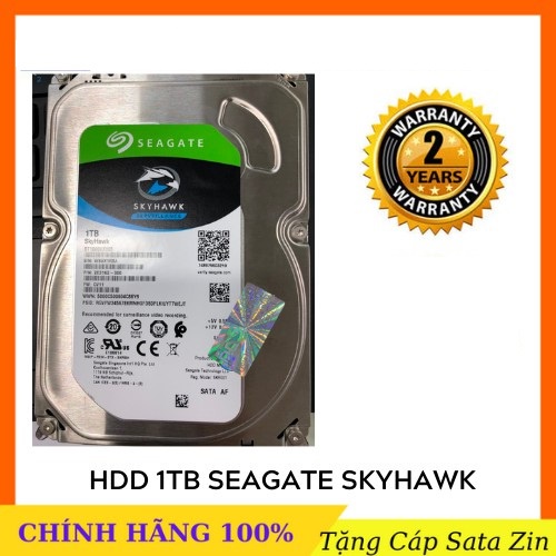 Ổ cứng HDD 1TB Seagate SkyHawk 3.5 inch chuyên dụng - BH 24 tháng