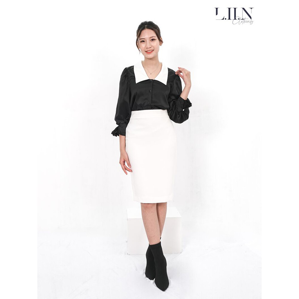Chân váy nữ, juyp trắng bút chì LIIN CLOTHING đủ size, chân váy dài form công sở thời trang J4095