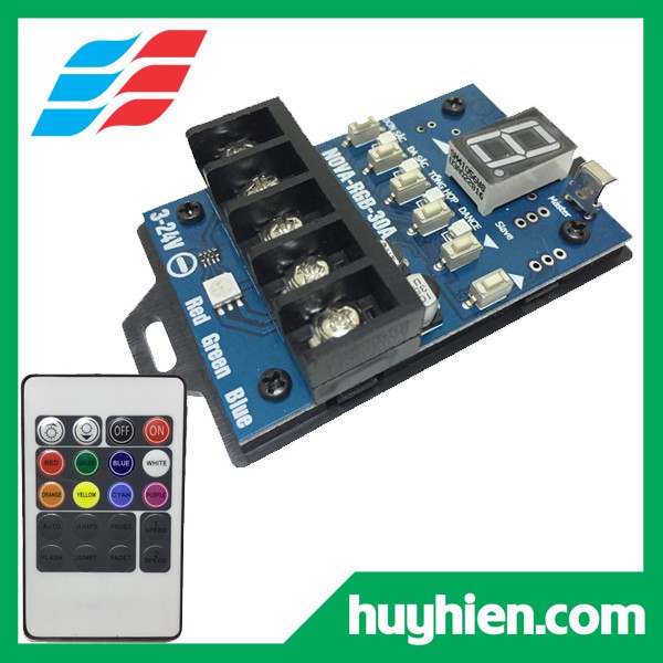 Mạch  điều khiển Led 7 màu RGB 30A, RGB 45A