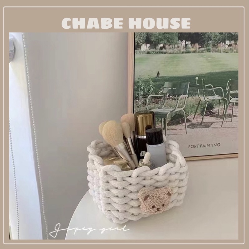 Giỏ đựng đồ hình gấu cute dễ thương