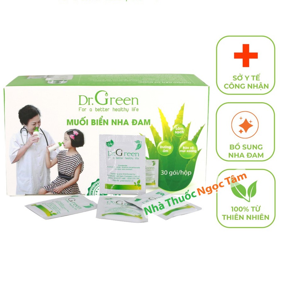 Bình rửa mũi Dr Green tặng kèm 10 gói muối - Hàng chính hãng