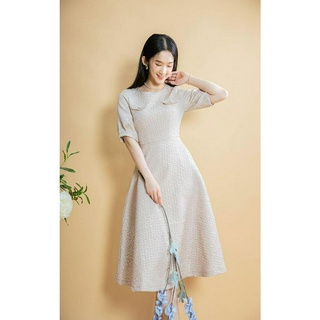 Váy tay cộc 2 nắp túi CCHAT