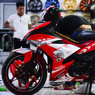 Mẫu Decal Tem Xe Exciter 150 Đỏ Trắng Ducati [Shop Yêu Thích]