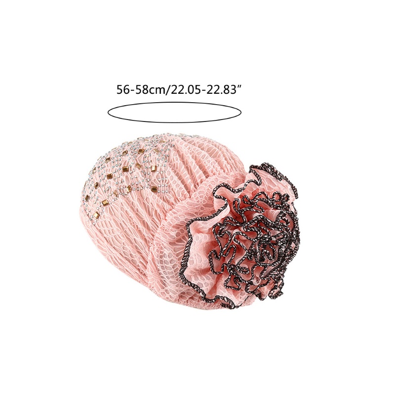 Mũ Trùm Đầu Co Giãn Đính Đá Thời Trang Cho Nữ