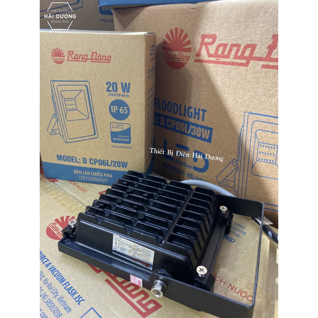 Combo Bộ 3 Đèn LED chiếu pha 20W - 30W Rạng Đông Model D CP06L Chip Led Samsung - Bảo Hành 24 Tháng
