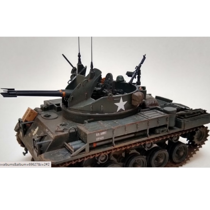 MÔ HÌNH LẮP RÁP XE TĂNG Hoa Kỳ 1/35 SCALE U.S. SELF-PROPELLED A.A. M42 DUSTER (W/3 FIGURES) TAMIYA 35161