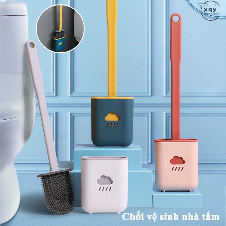 Chổi vệ sinh nhà tắm, cọ silicon vệ sinh bồn cầu toilet -XQY Furniture Pavilion