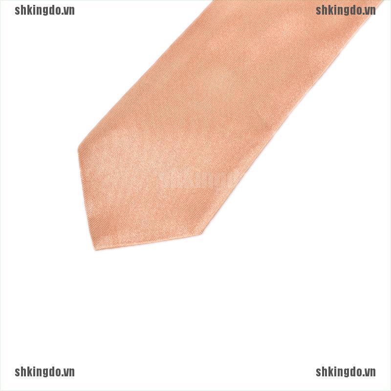 Cà vạt nam màu trơn thiết kế đơn giản
