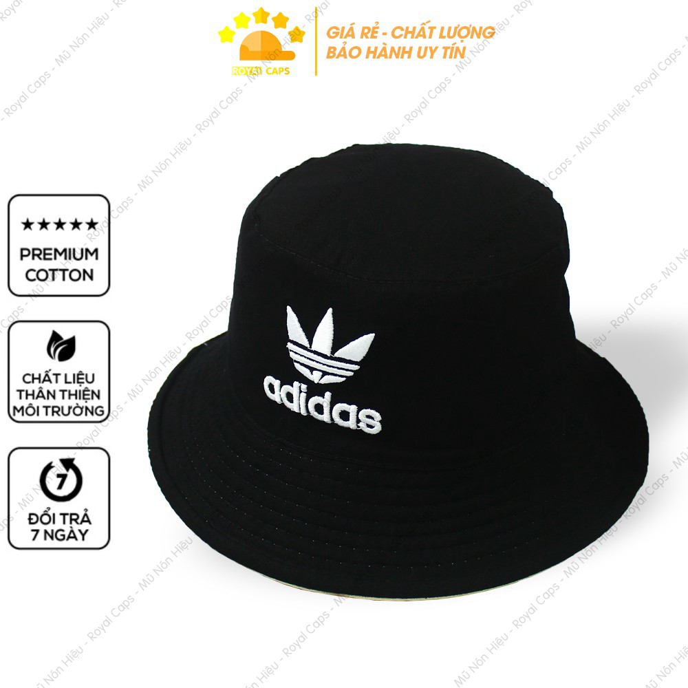 Mũ Bucket Nón Bucket Tai Bèo Nam Nữ 2 mặt Vải Kaki adidas Unisex - Royal Caps