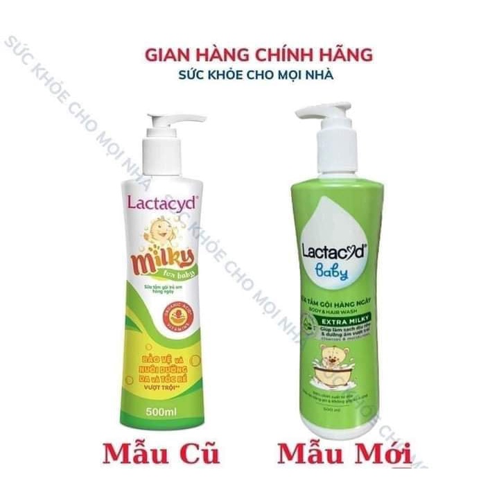 Sữa tắm lactacyd Milky mẫu mới 500ml