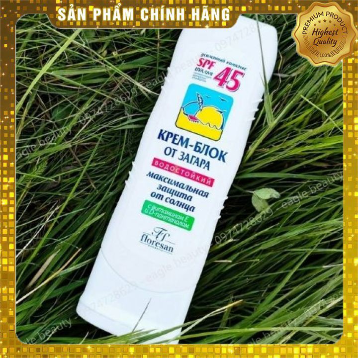 Kem chống nắng nga FLORESAN SPF 45+ VTM E&D bảo vệ làn da cực tốt - Chính hãng