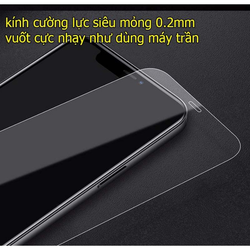 [GIÁ SỐC] CƯỜNG LỰC IPHONE KHÔNG VIỀN IPHONE ❤FREESHIP❤ - TRONG SUỐT - BẢO VỆ MẶT KÍNH ĐIỆN THOẠI - ĐỦ DÒNG IPHONE