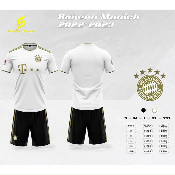 Bộ quần áo Bóng đá Bayen 2023 &lt;nhiều màu&gt; size 40-85kg